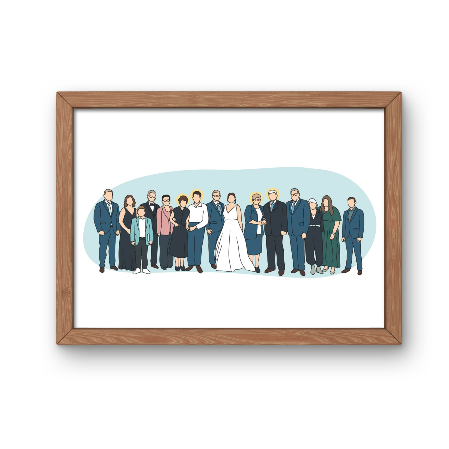 Personalized Digital Portrait – Add Your Loved Ones | Custom Family & Pet Keepsake